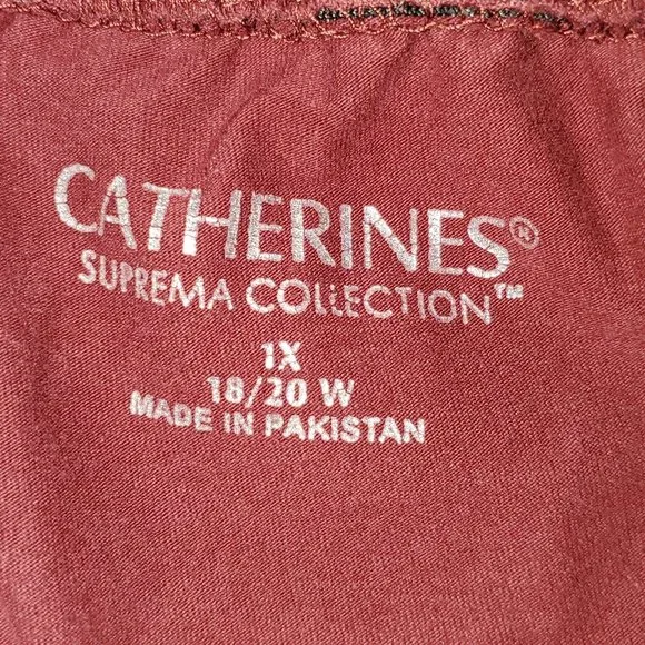 Catherines Suprema Collection Stretchy Loose-Fitting Pants with 2 Side Pockets - Picture 2 of 2